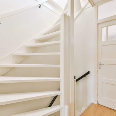 Spiral staircase in modern house